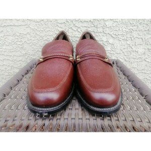 Executive Imperial Burgundy Slip On Loafers Mens 13EEE Style 1462 Leather Upper